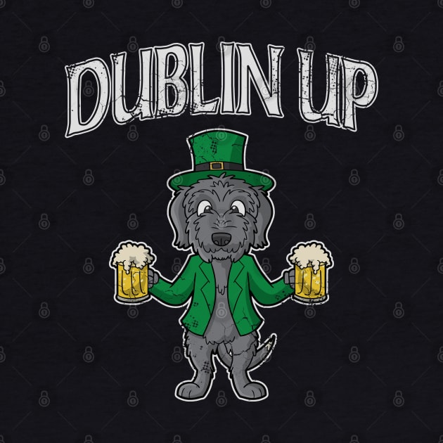 Irish Wolfhound Dog Dublin Up St Patricks Day by E